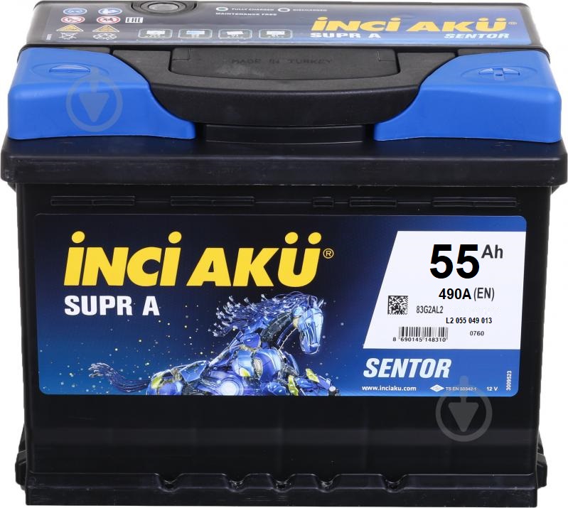 Аккумулятор INCI AKU 6 CT-55-R SuprA Европа L2 055 049 013