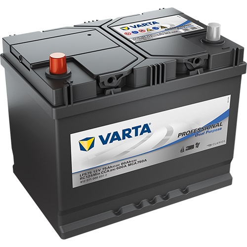 Аккумулятор VARTA 6 CT-75-L VARTA PROF START DP Азия 812071000 (LFS75)