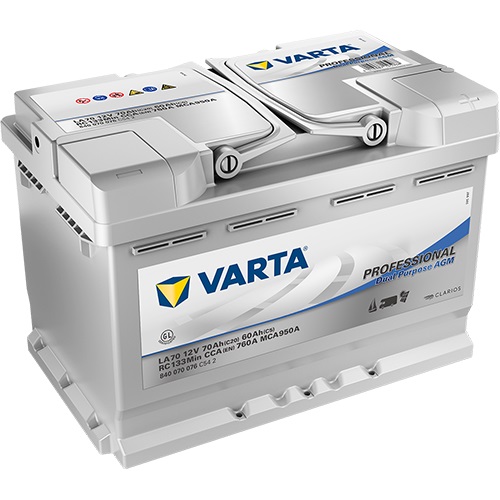 Аккумулятор VARTA 6 CT-70-R VARTA PROF DP AGM Европа 840070076 (LA70)