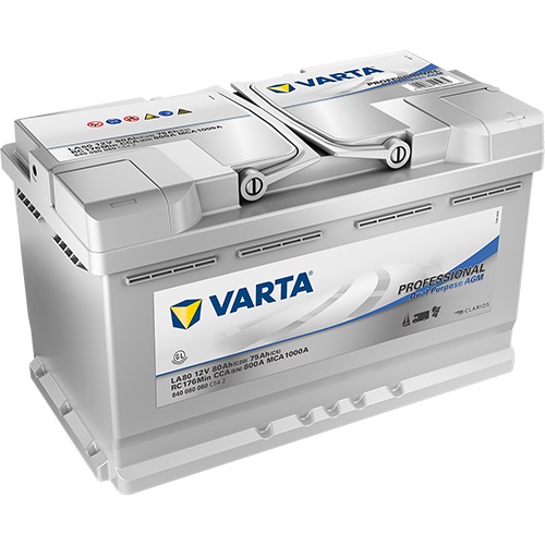 Аккумулятор VARTA 6 CT-80-R VARTA PROF DP AGM Европа 840080080 (LA80)