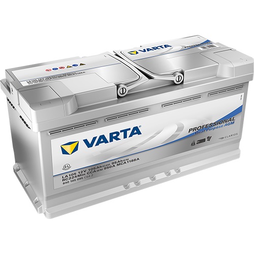 Аккумулятор VARTA 6 CT-105-R VARTA PROF DP AGM Европа 840105095 (LA105)